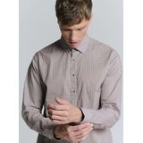No Excess - Shirt - Stretch Allover Printed - Mauve