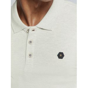 Polo - Melange T-shirt - Blauw - Katoen