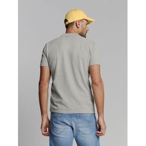Poloshirt - Melange - Ademend - Met Geborduurd Logo