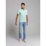 Shirt - Effen - Gerecycled Materiaal - Polokraag - Normale Pasvorm - Halve Mouw