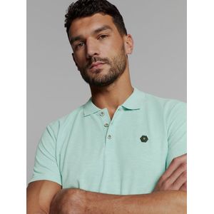 No Excess - Poloshirt - Mintgroen - Knoopsluiting - Gerecycled Materiaal