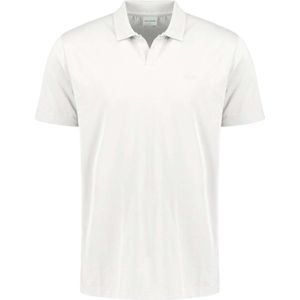 No Excess - Polo V Solid Stretch - Poloshirt - Wit