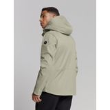 No Excess Jas Mid Long - Afneembare Kap - Light Army