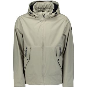 No Excess Jas Mid Long - Afneembare Kap - Light Army