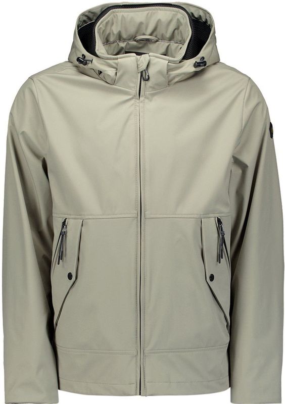 No Excess Jas Mid Long - Afneembare Kap - Light Army