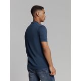 No Excess Pullover short sleeve polo v solid deep blue