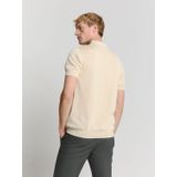 Jacquard - Poloshirt - Korte Mouwen - Blauw - Ademend Materiaal