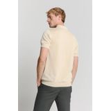 Jacquard - Poloshirt - Korte Mouwen - Blauw - Ademend Materiaal