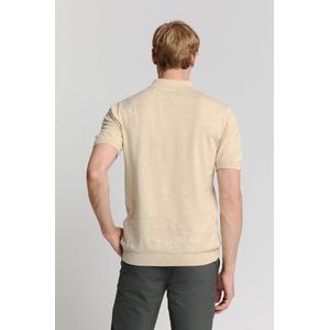 Poloshirt - Linnen Melange - Lichtgewicht - Ademend - V-Hals