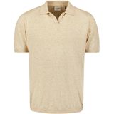 Poloshirt - Linnen Melange - Lichtgewicht - Ademend - V-hals