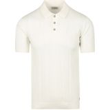 No Excess Polo Fijn Gebreid - Ecru