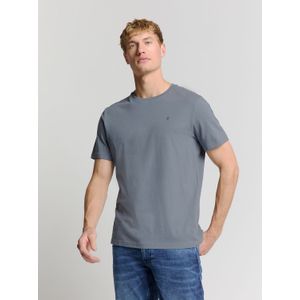No Excess - T-shirt - Grijsblauw - Regular Fit - Korte Mouwen