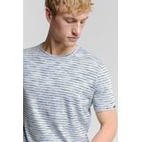 T-shirt - Multicoloured Melange Stripe - Katoenmix