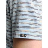 T-shirt - Multicoloured Melange Stripe - Katoenmix