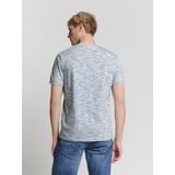 T-shirt - Multicoloured Melange Stripe - Katoenmix