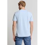 No Excess - Structure T-Shirt - Lichtblauw - Katoen - Regular-fit