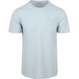 No Excess - Structure T-Shirt - Lichtblauw - Katoen - Regular-fit