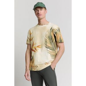 No Excess - T-Shirt Crewneck Print - Off-White - Katoen