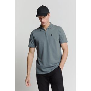 No Excess - Polo Zip Pique Garment Dyed - Kleur