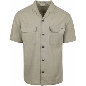 No Excess - Overhemd - Groen - Korte Mouwen - Regular-Fit