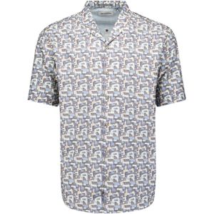 No Excess - Shirt - Korte Mouwen - Allover Print - Dark Steel
