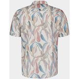 No Excess Linnen Overhemd zand, Bedrukt