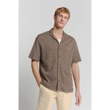 No Excess - Overhemd - Korte Mouwen - Regular Fit - Viscose Katoen Elastaan