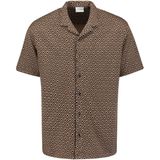 No Excess - Overhemd - Korte Mouwen - Regular Fit - Viscose Katoen Elastaan