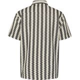 Shirt - Jacquard - Korte Mouwen - Zigzagpatroon