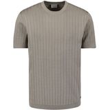 No Excess - Trui - Greige - Knitwear - Ronde Hals - Kwartmouw