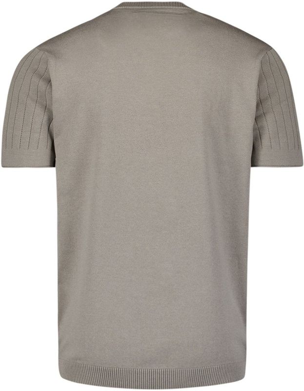 No Excess - Trui - Greige - Knitwear - Ronde Hals - Kwartmouw