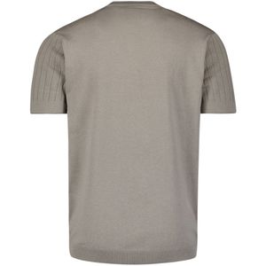 No Excess - Trui - Greige - Knitwear - Ronde Hals - Kwartmouw