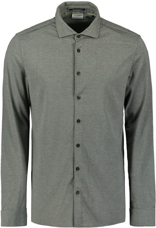 No Excess - Overhemd - Groen - Regular Fit - Lange Mouw