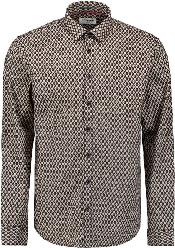 No Excess - Overhemd - Multi - Regular Fit - Lange Mouwen