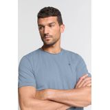 No Excess - T-shirt - Blauw - Korte Mouwen - Ronde Hals - 100% Katoen