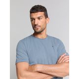 No Excess - T-shirt - Blauw - Korte Mouwen - Ronde Hals - 100% Katoen