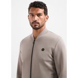 No Excess - Sweatvest - Beige - Lange Mouw - Effen