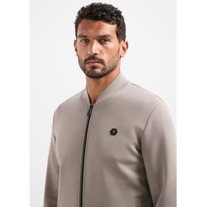 No Excess - Sweatvest - Beige - Lange Mouw - Effen