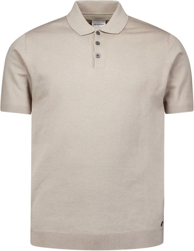 No Excess - Trui - Taupe - Knitwear - Polokraag