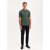 No Excess - Trui - Donkergroen - Knitwear - Polokraag