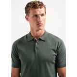 No Excess - Trui - Donkergroen - Knitwear - Polokraag