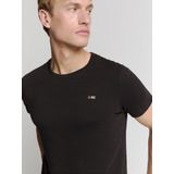 No Excess T-shirt crewneck solid basic black