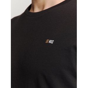 No Excess T-shirt crewneck solid basic black