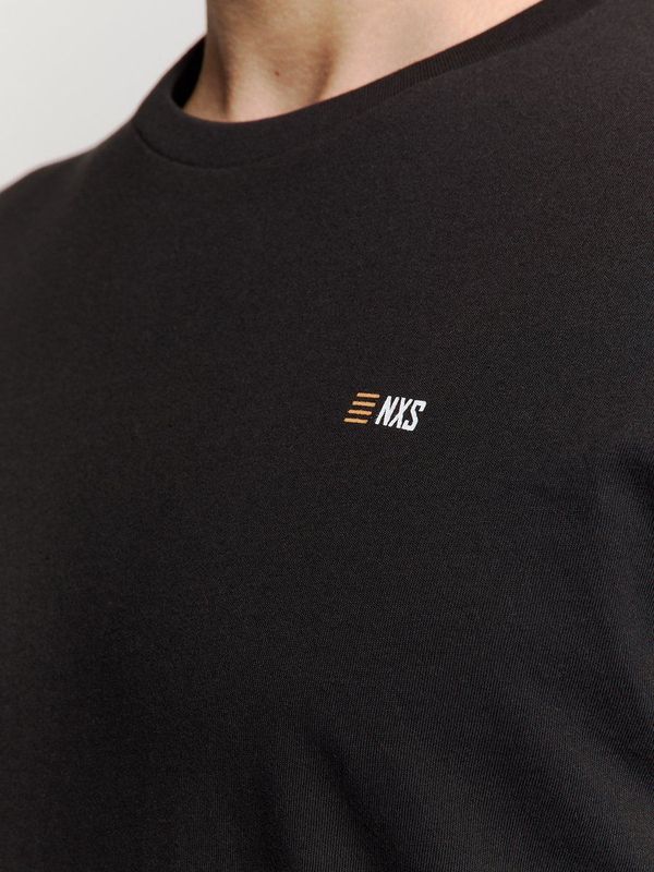 No Excess T-shirt crewneck solid basic black