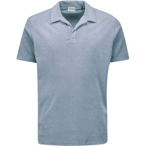 No Excess - Polo - Washed Blue - Terry Knit