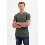 T-Shirt Crewneck Allover Printed Garment Dyed