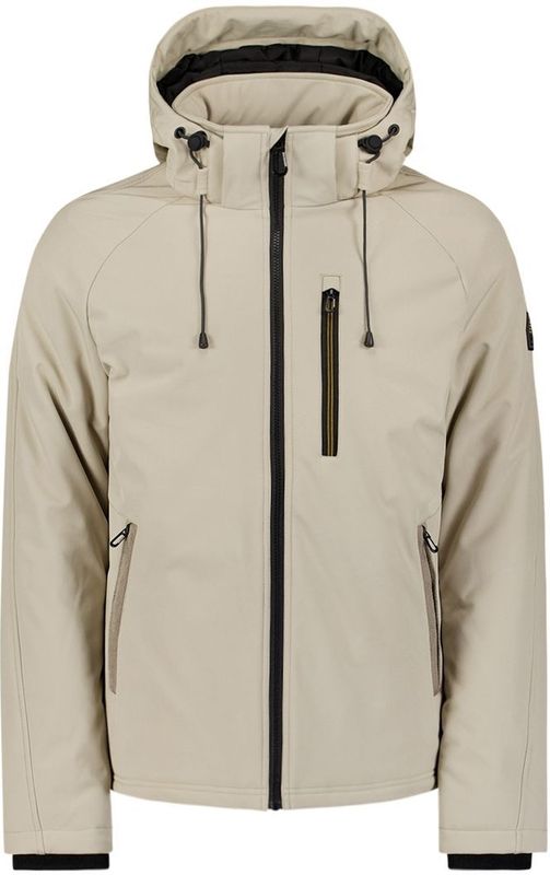 Softshell Jacket - Afritsbare Capuchon - Winddicht - Waterafstotend - Ademend