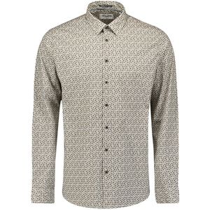 No Excess - Overhemd - Taupe - Regular Fit - Lange Mouwen