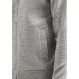 No Excess - Sweater Full Zip Stand Up-Collar - Grey Melange - Vest