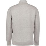 No Excess - Sweater Full Zip Stand Up-Collar - Grey Melange - Vest